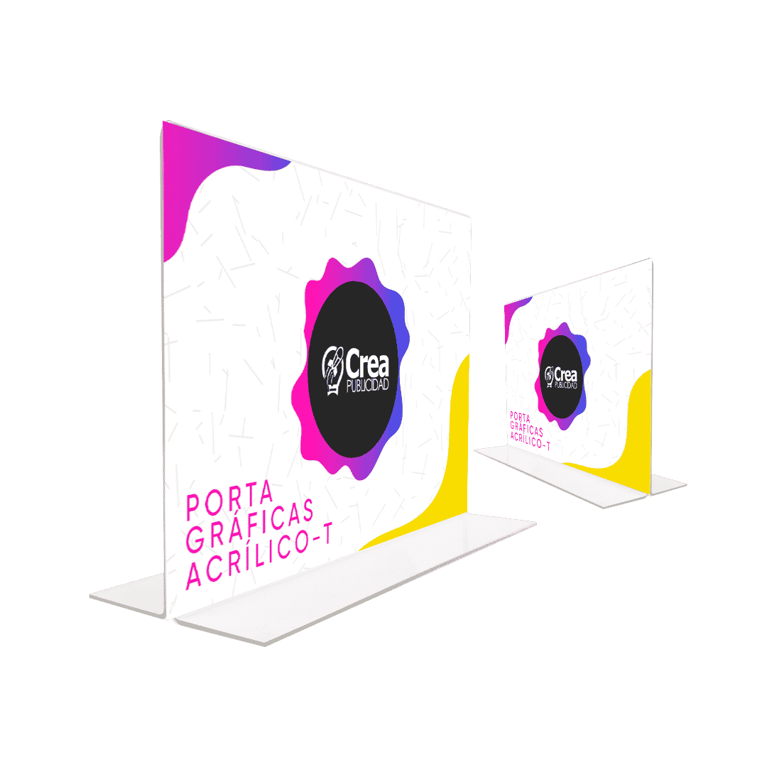 Porta gráficas de Acrílico T