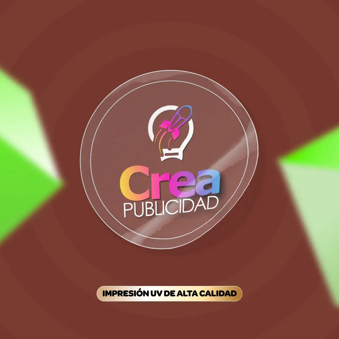 Stickers UV Premium Transparente Tinta Blanca + Color