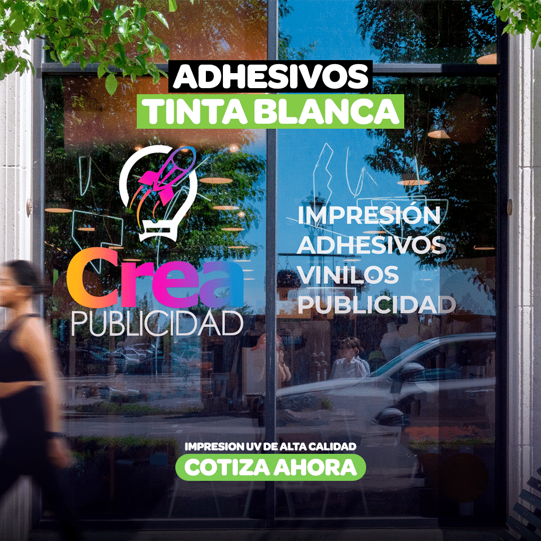 Adhesivo Transparente Tinta Blanca + Color