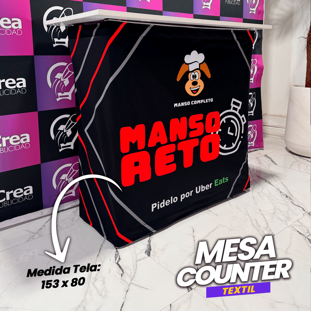 Stand Publicitario Mesa Counter Textil 80x80