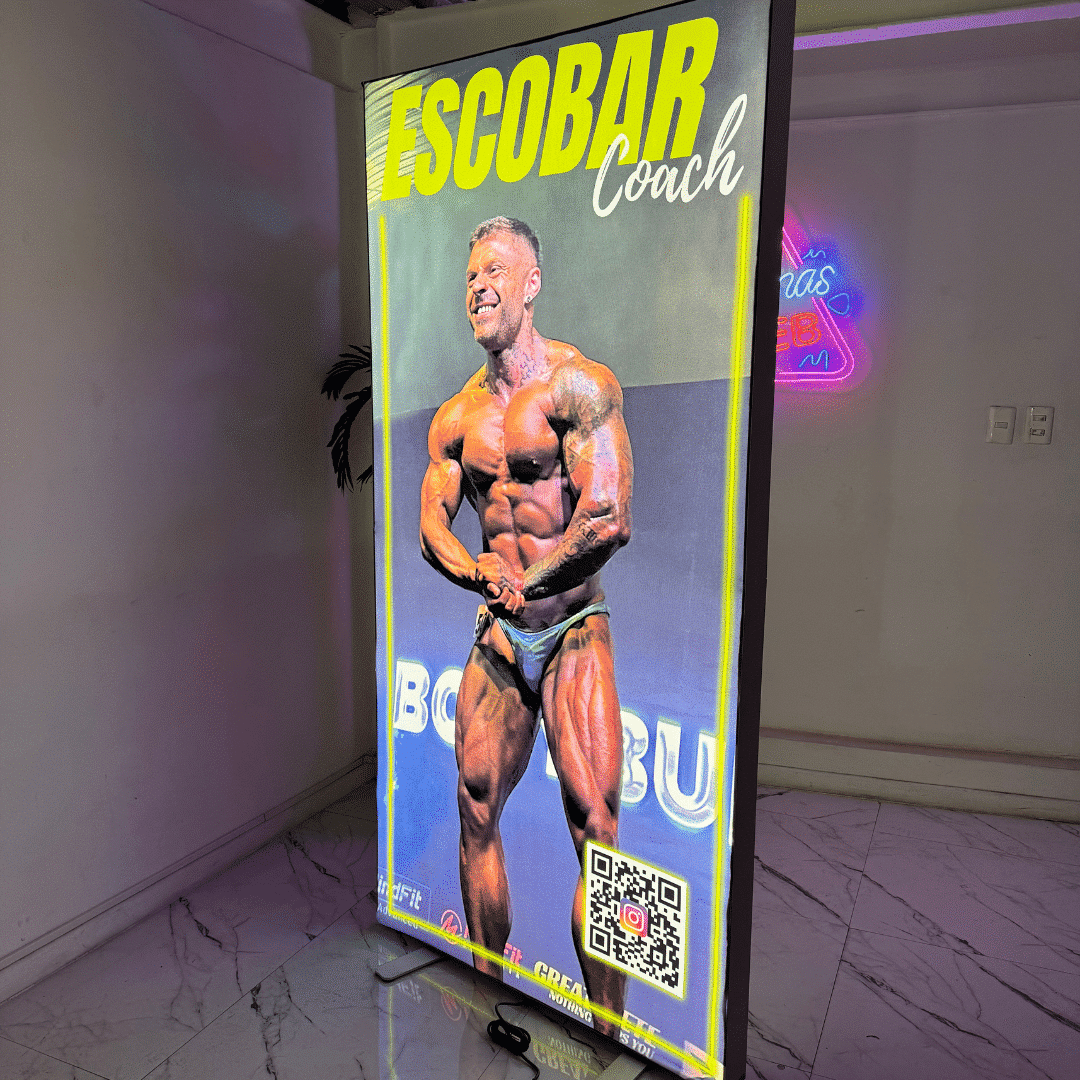 Led Box Totem Doble Cara