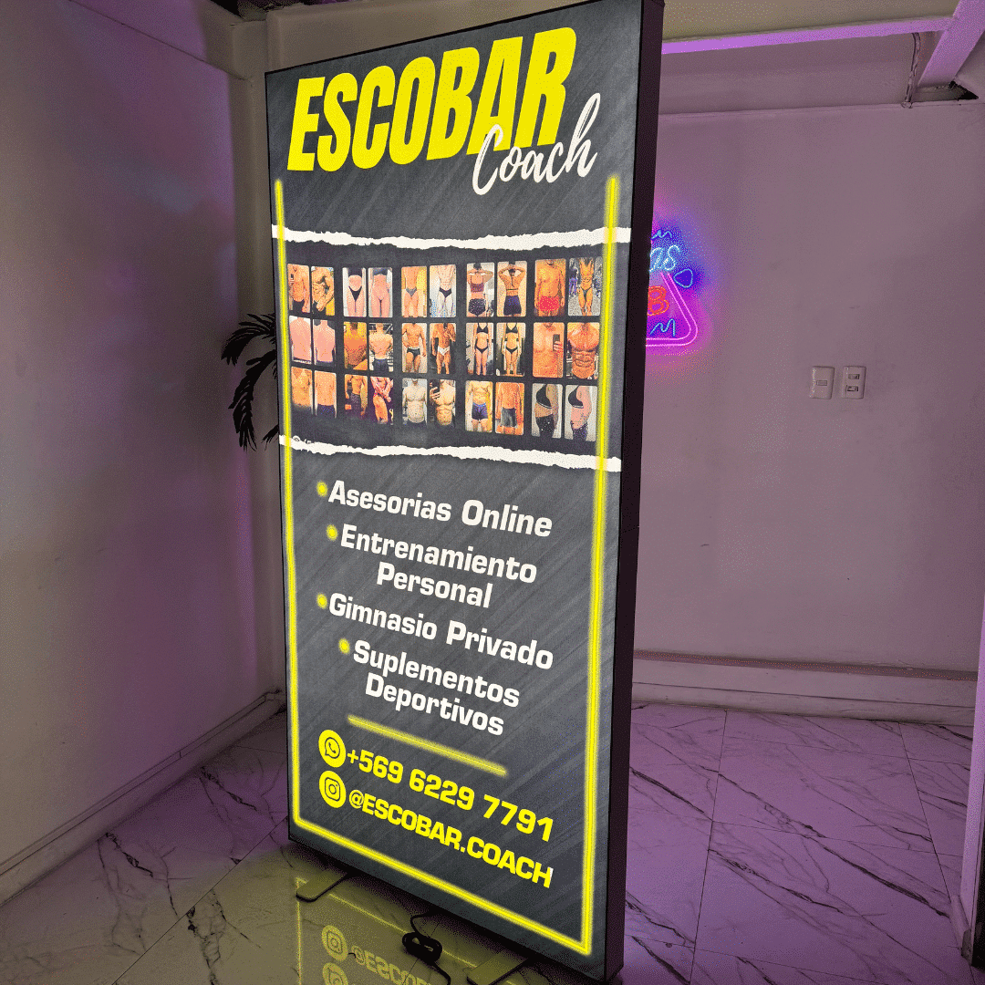 Led Box Totem Doble Cara