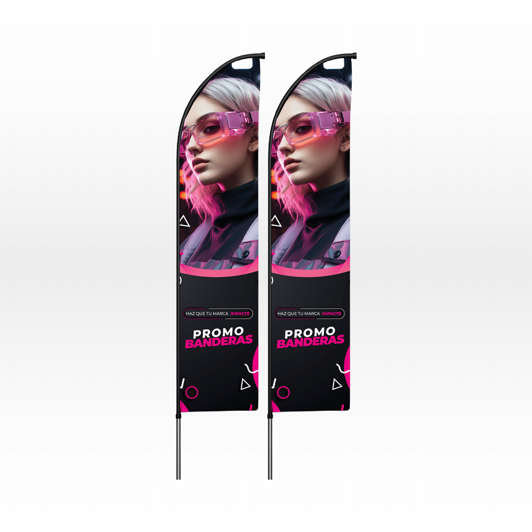 Banderas Vela Publicitarias Kit 2 Unidades