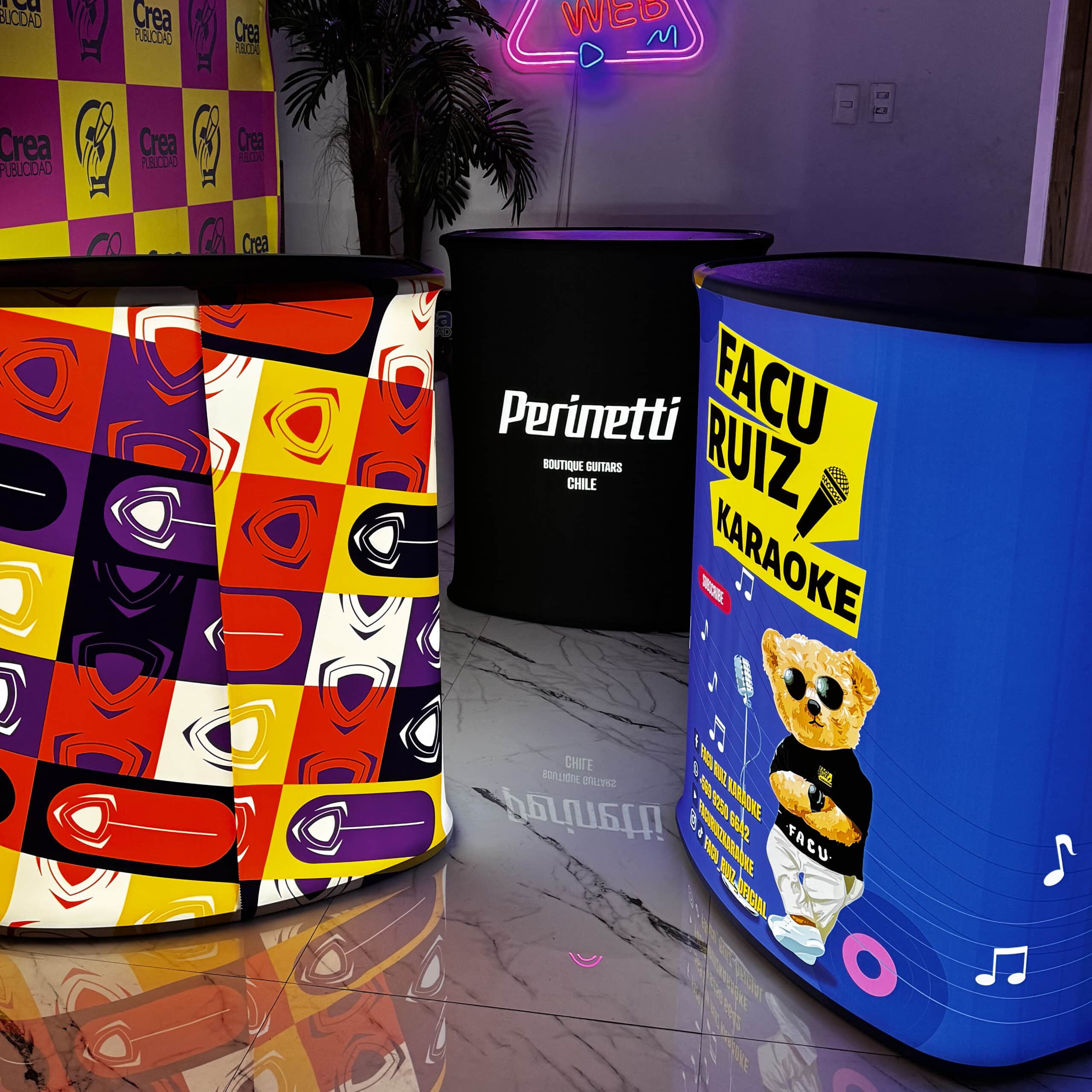 Stand Counter Luminoso Hexagonal