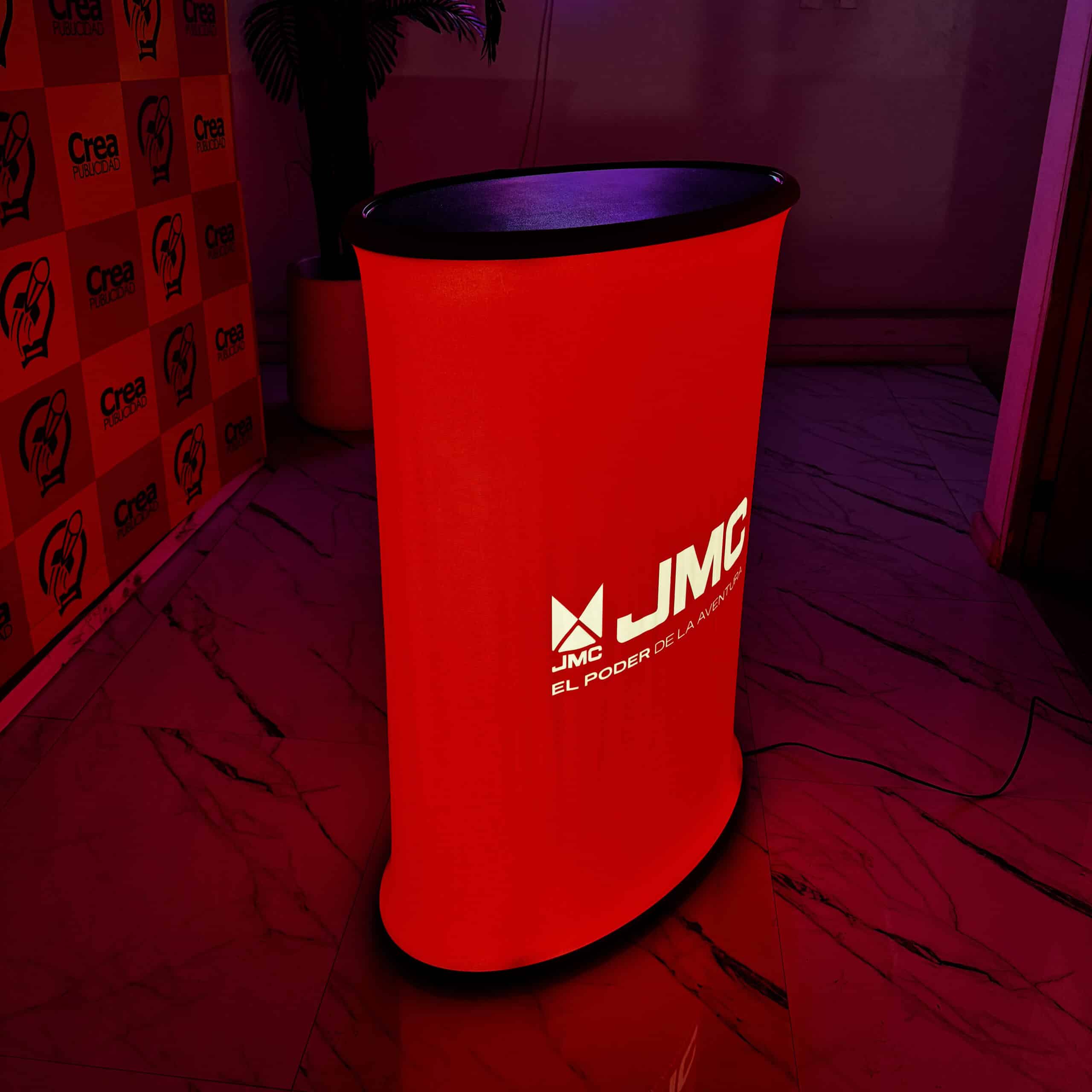 Stand Counter Luminoso Ovalado