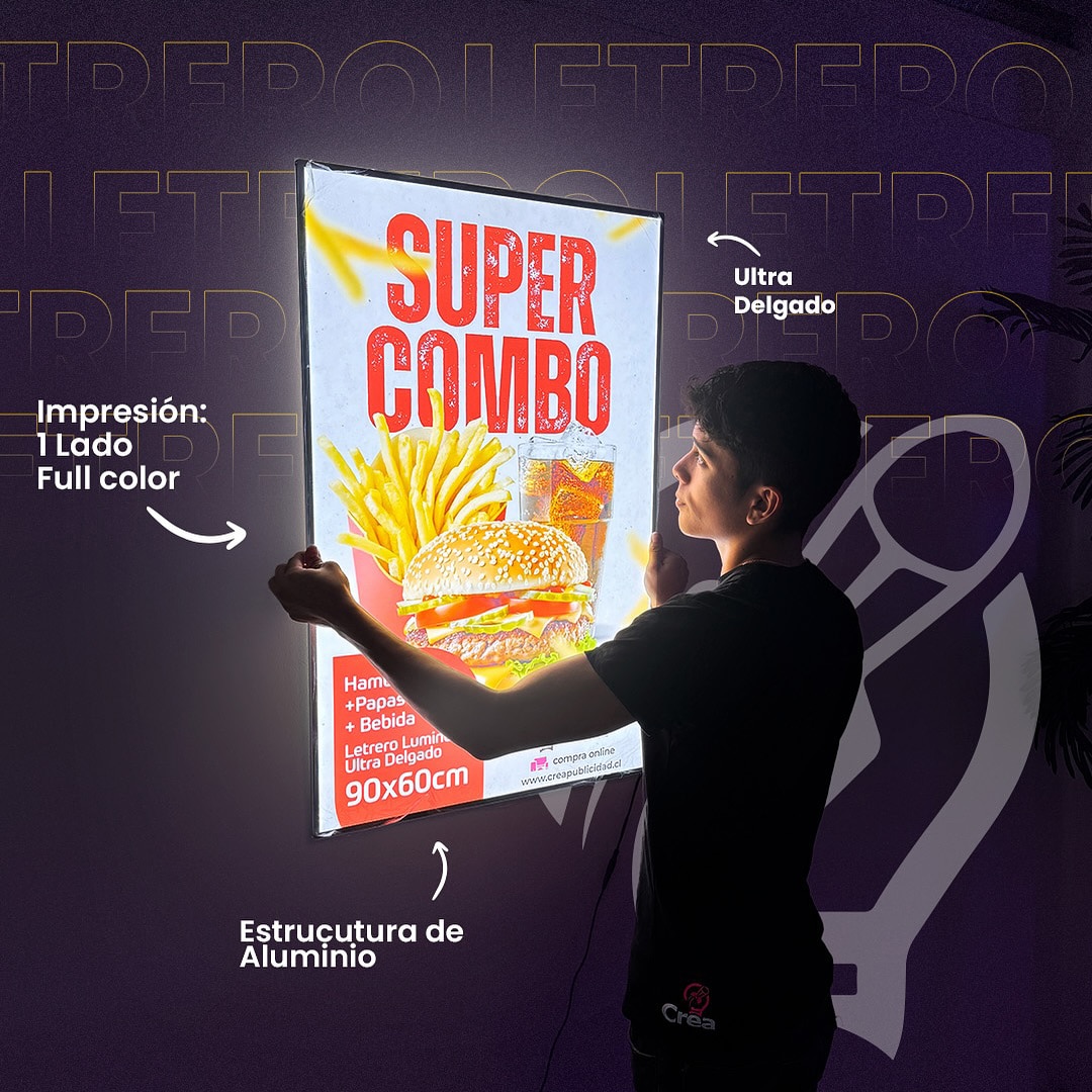 Letrero Luminoso Ultra Delgado
